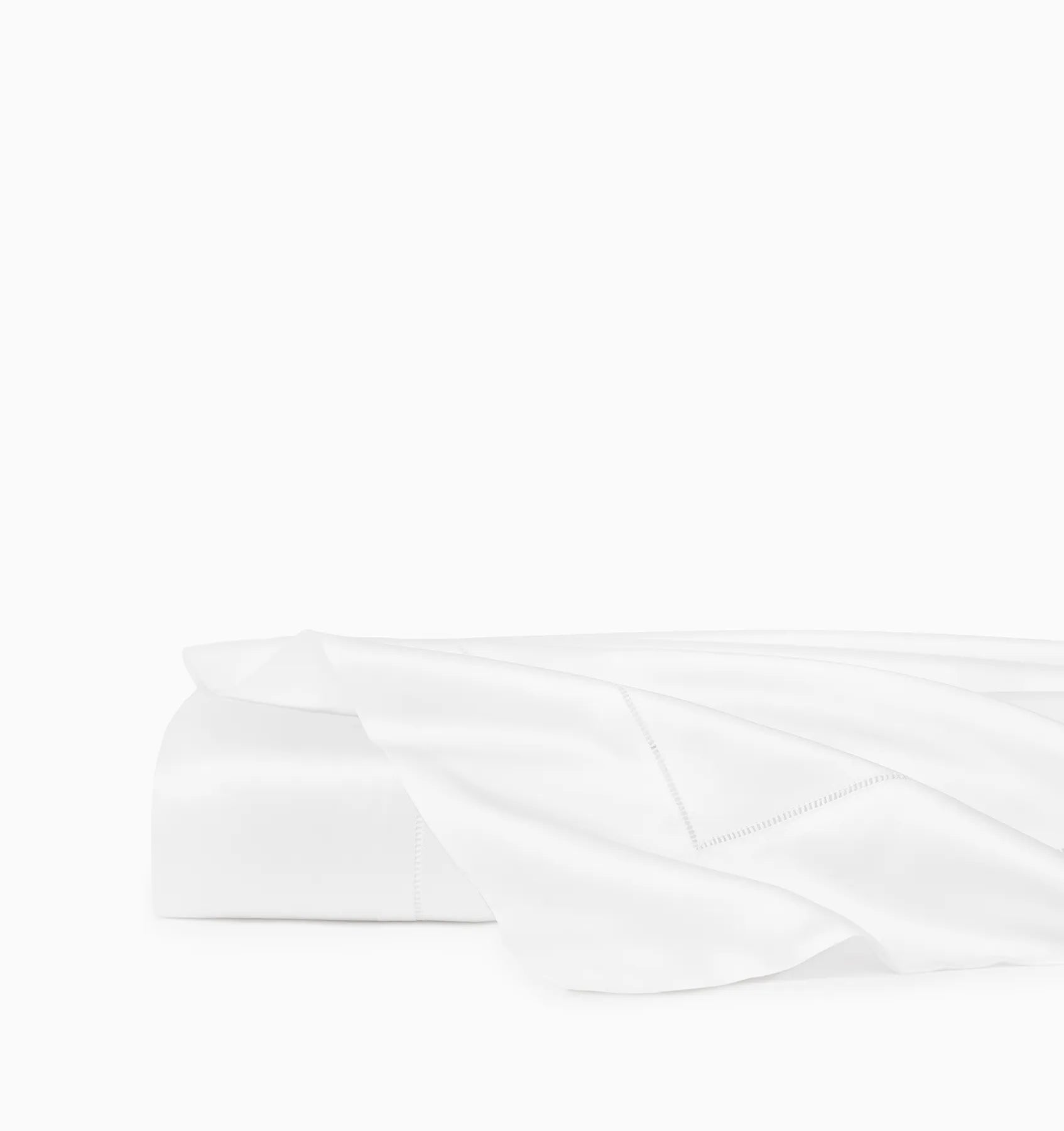 White Ariel flat sheet folded