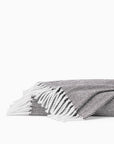 Celine throw white/mocha folded