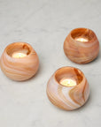 Almond votive holders