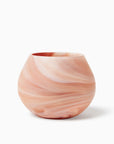 Giove paprika glass blown votive holder