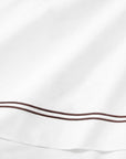 Grande hotel white/mocha bed linens texture