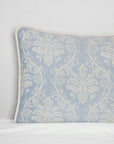 Isabella ivory/sea jacquard sham