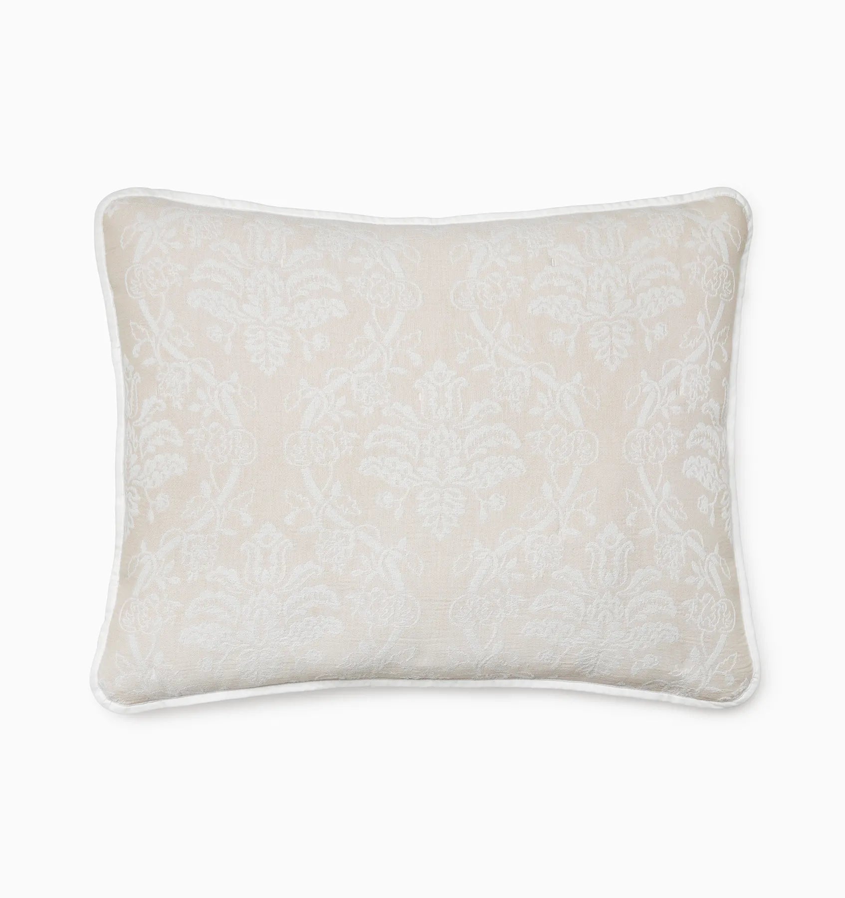 Isabella ivory/sand jacquard sham