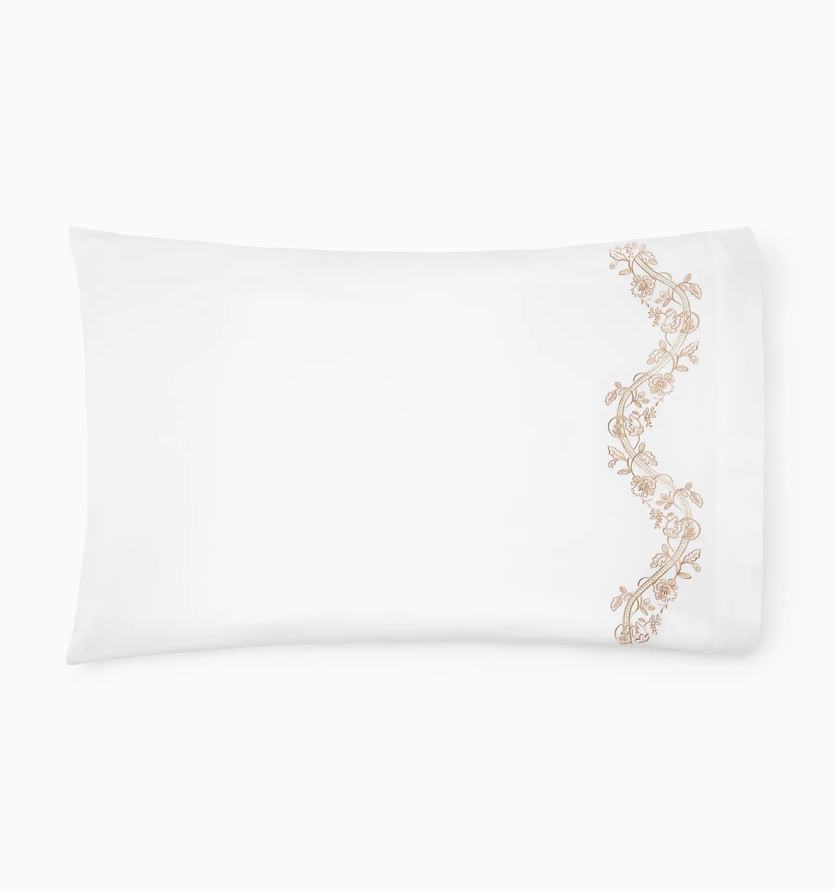 Isabella ivory/sand pillowcase