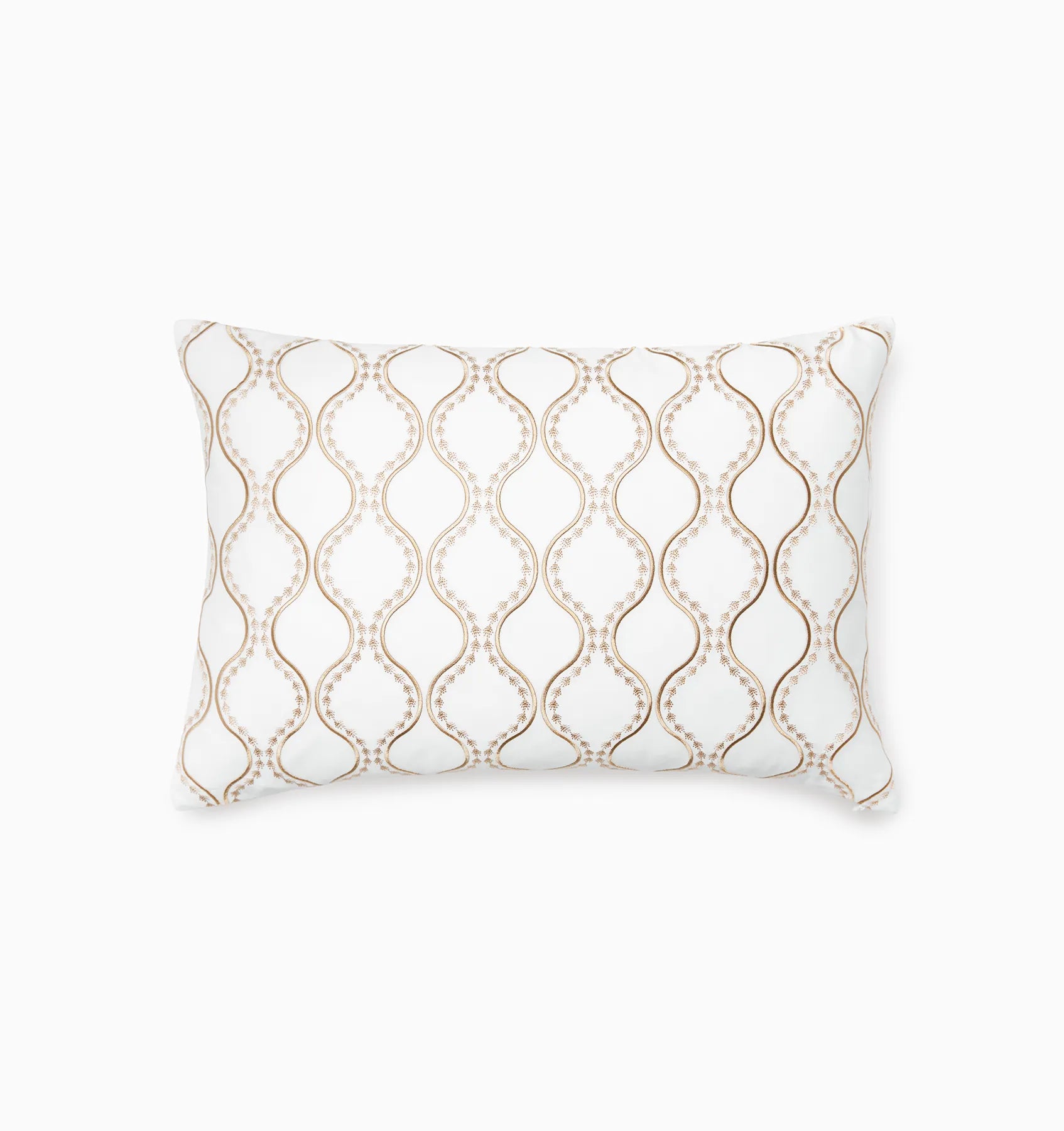 Isabella white/sand decorative pillow