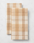 Masseria almond/oyster dinner napkins stacked and folded