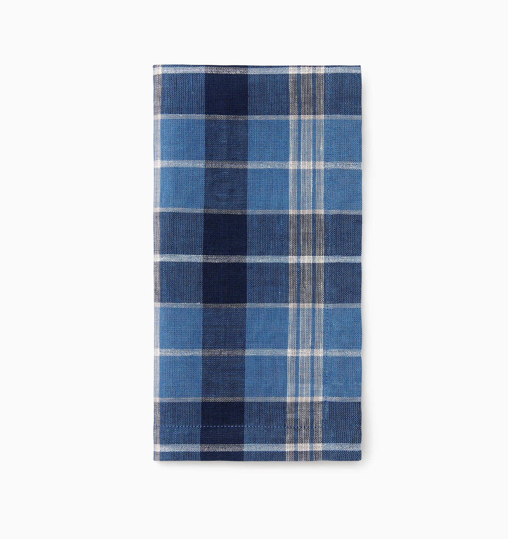 Masseria cadet/navy dinner napkin folded