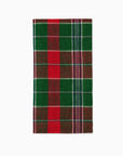 Masseria emerald/red dinner napkin  folded