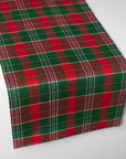 Emerald/Red Masseria table runner on white table