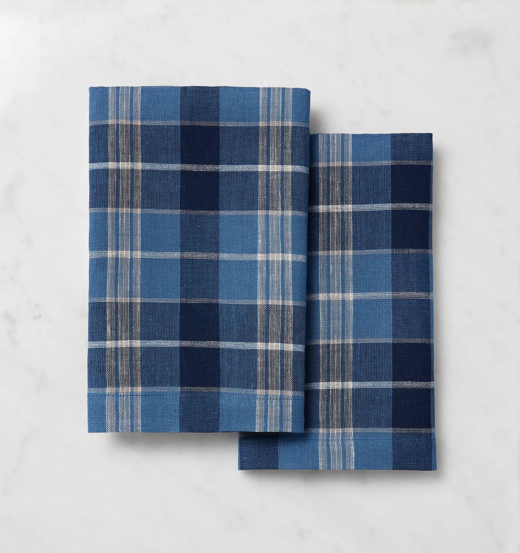 Masseria guest towels in cadet/ocean