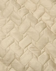 Palatino sand quilt and sham close up