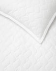 Palatino white sham and quilt 