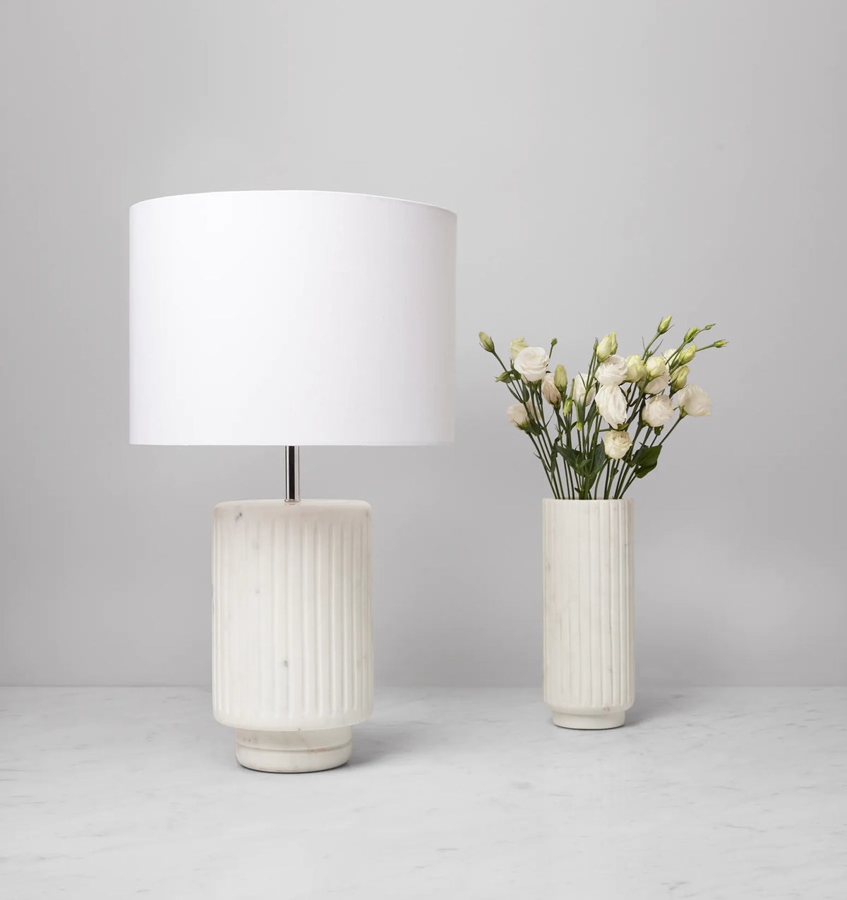 Romano table lamp and romano vase 