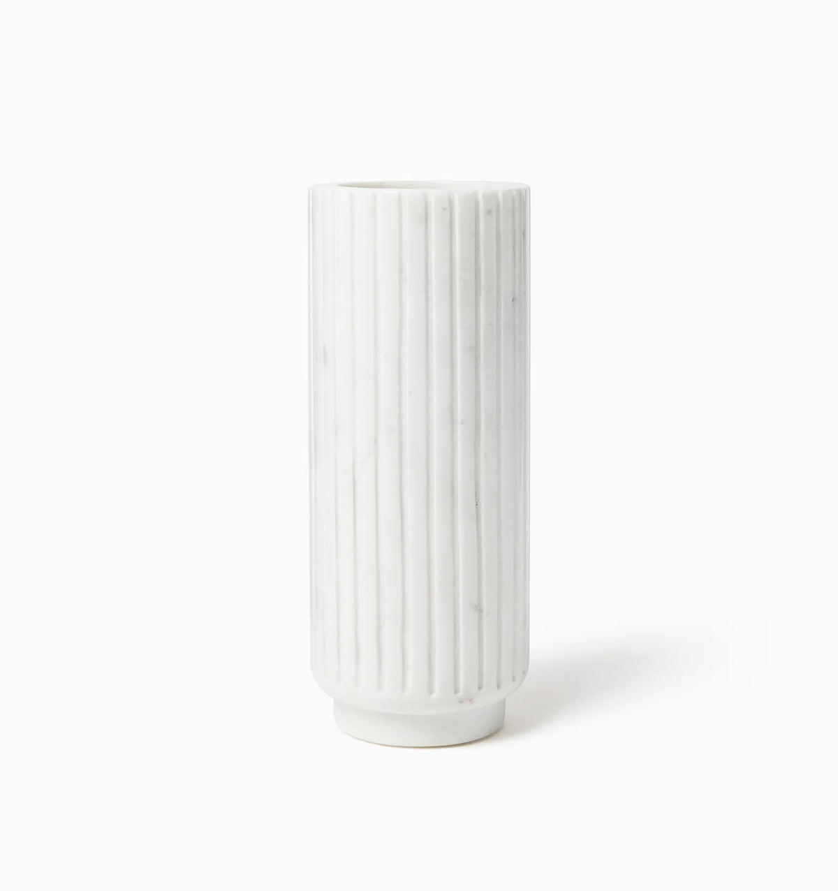 Romano marble white vase