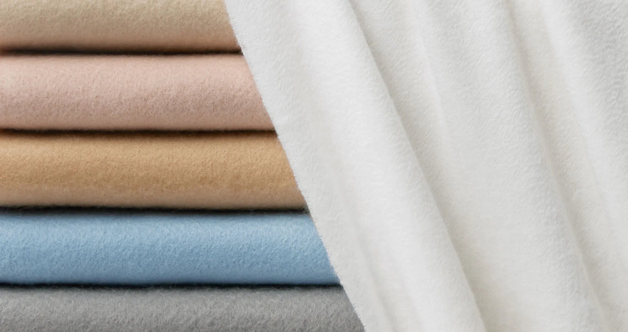Dorsey cashmere throw stack