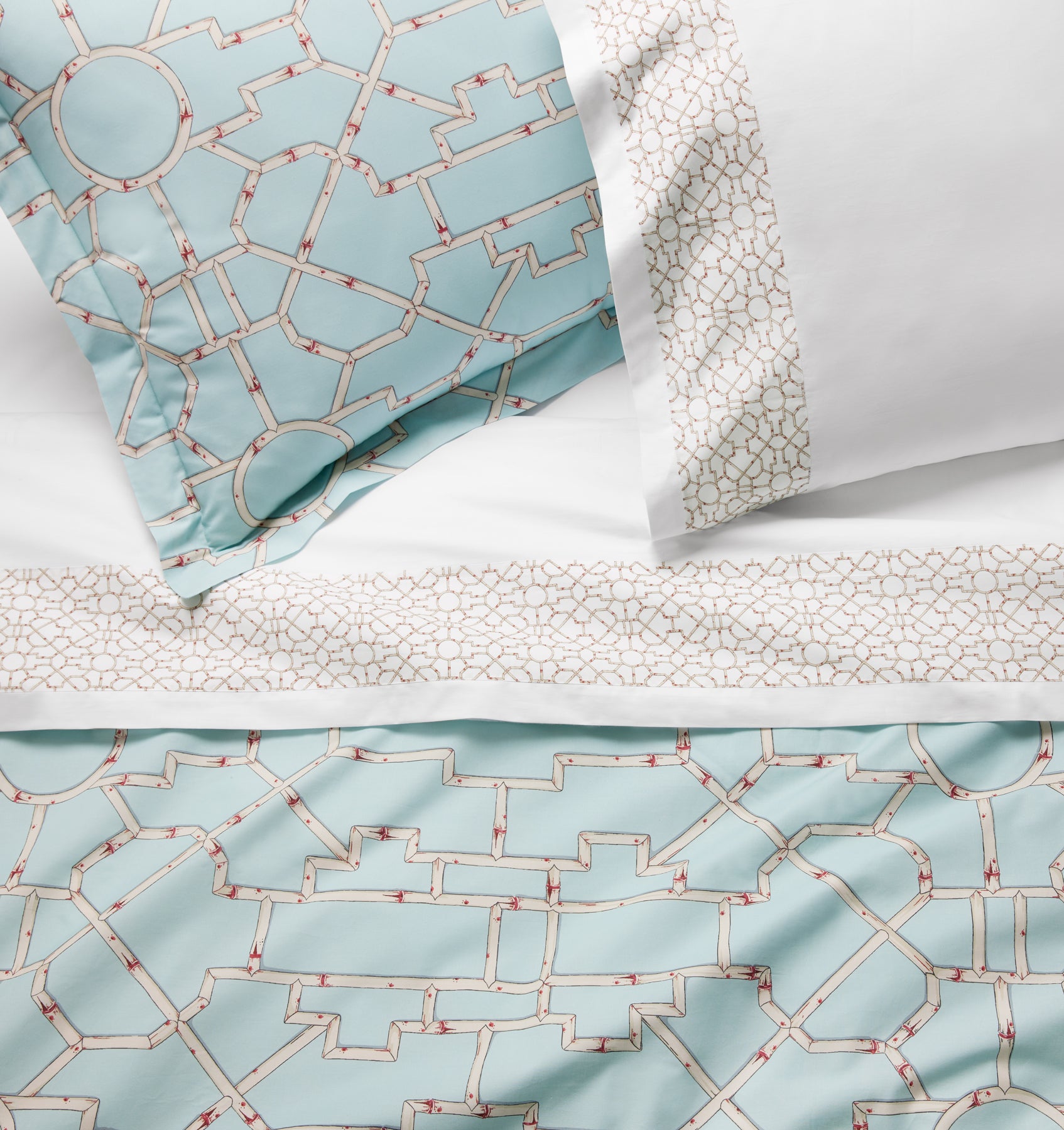 Baldwin Bamboo flat sheet, pillowcase and sham vignette