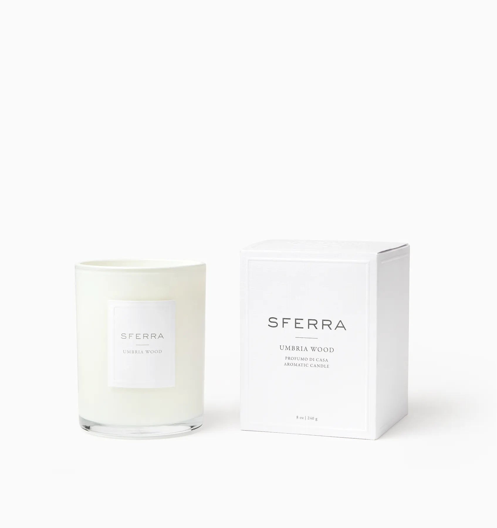 SFERRA Umbria Wood candle