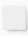 Luxor white fitted sheet