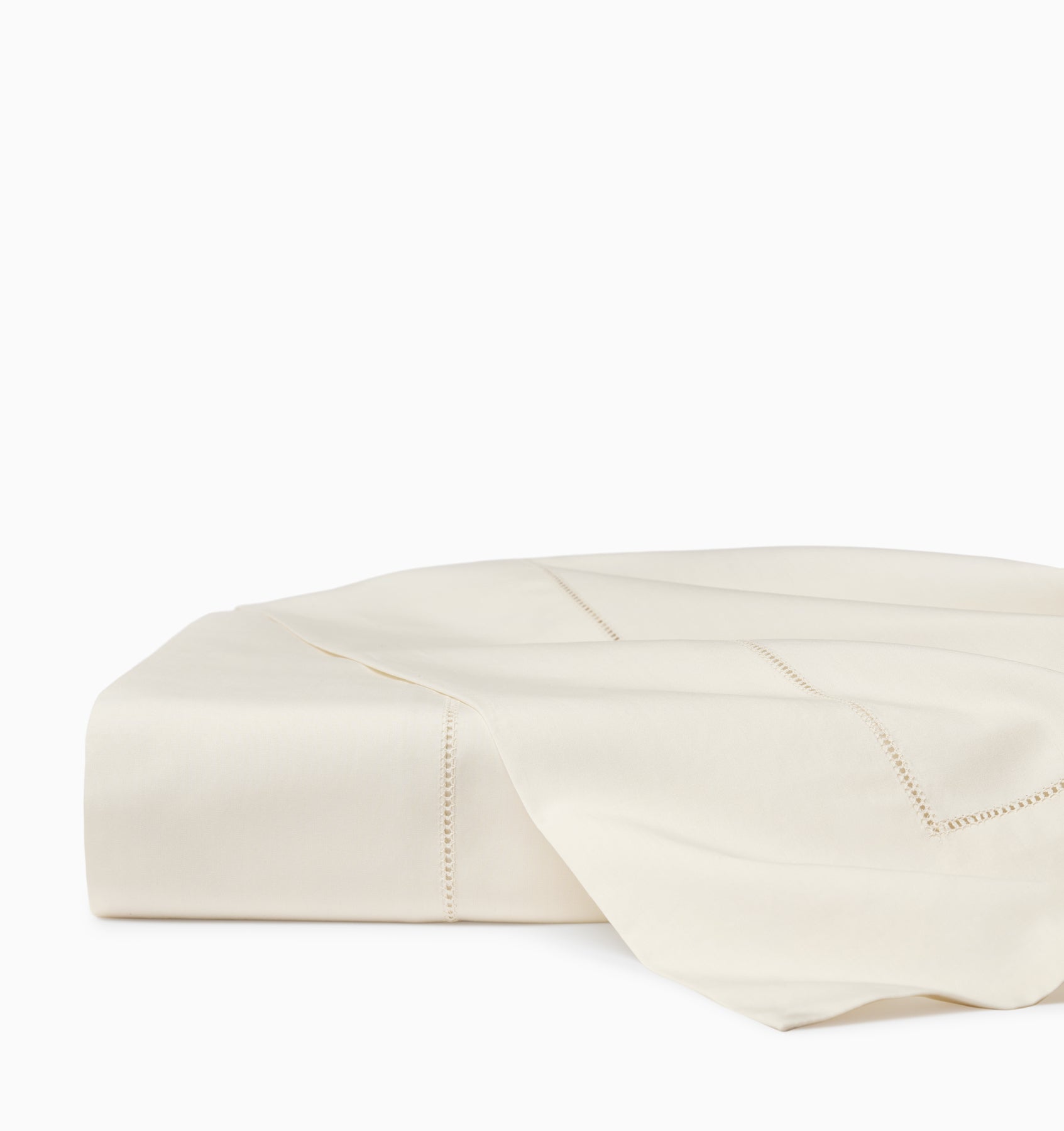 Luxor beige flat sheet folded. 