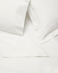 Luxor flat sheet, pillowcase and sham vignette in white
