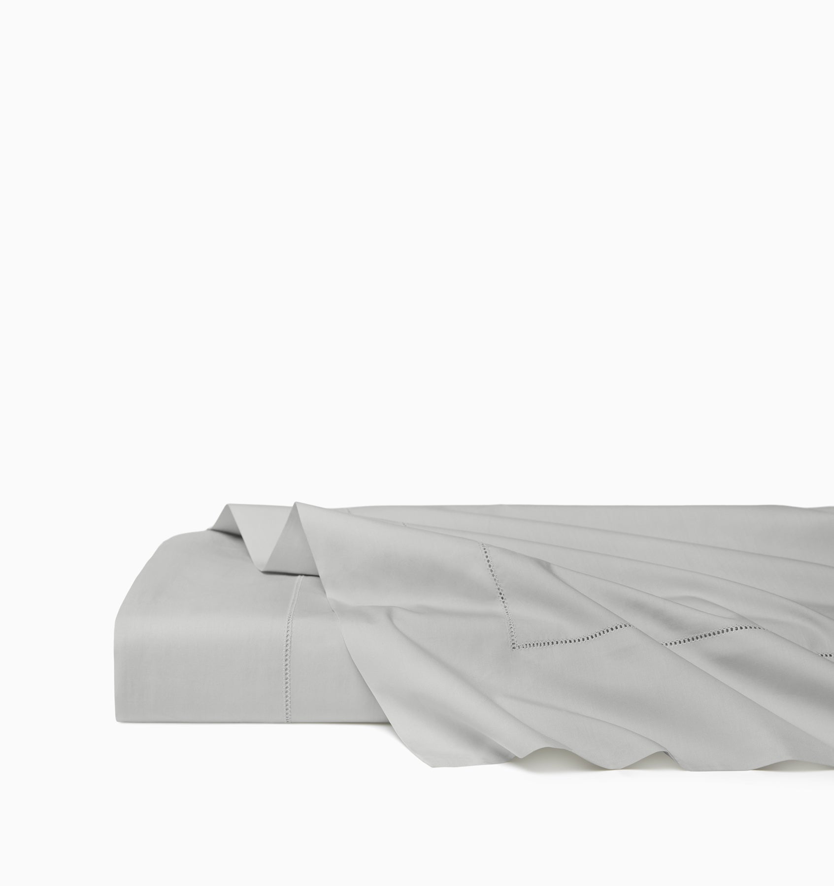 Luxor silver flat sheet folded. 