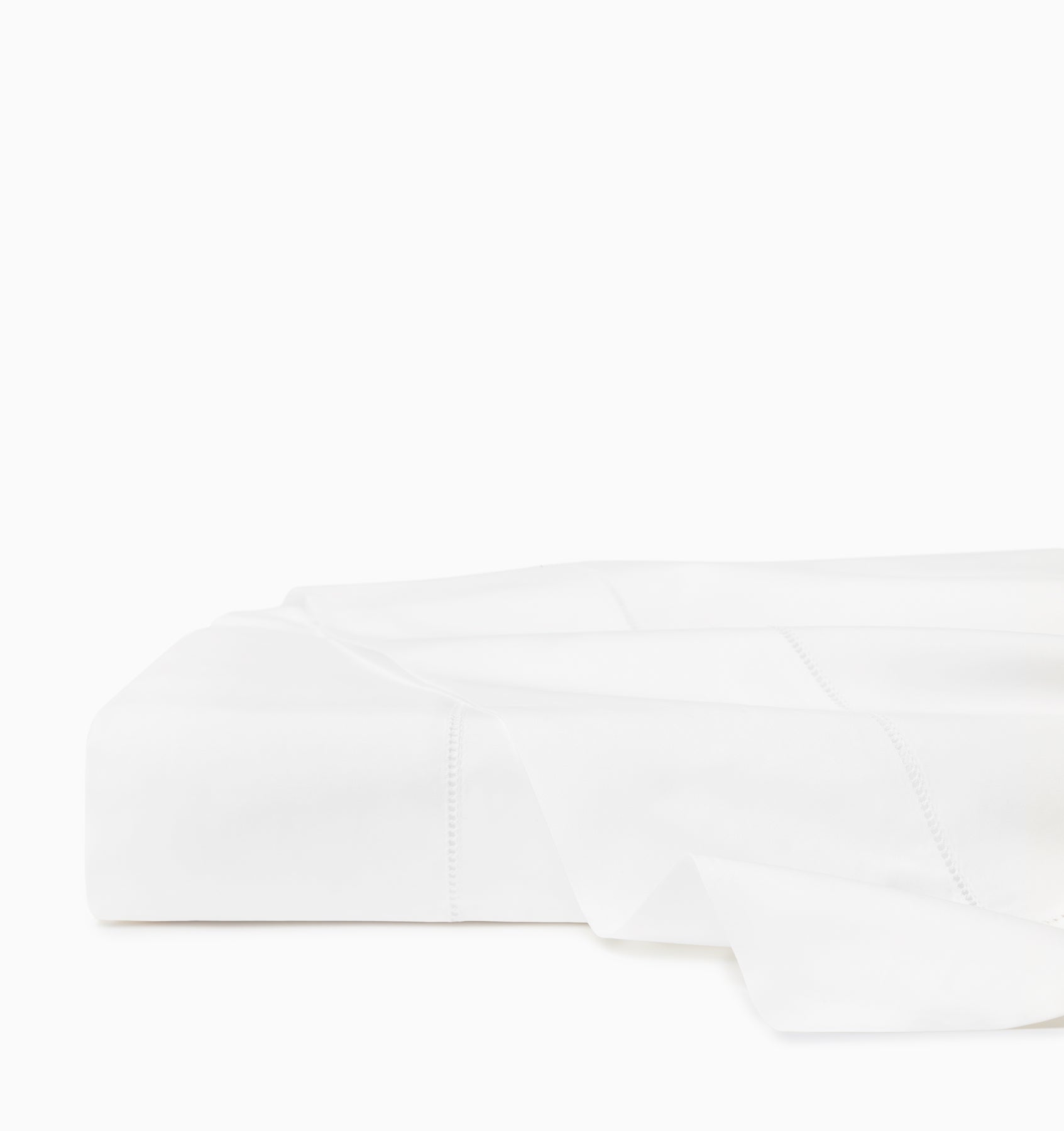 Luxor white flat sheet folded. 
