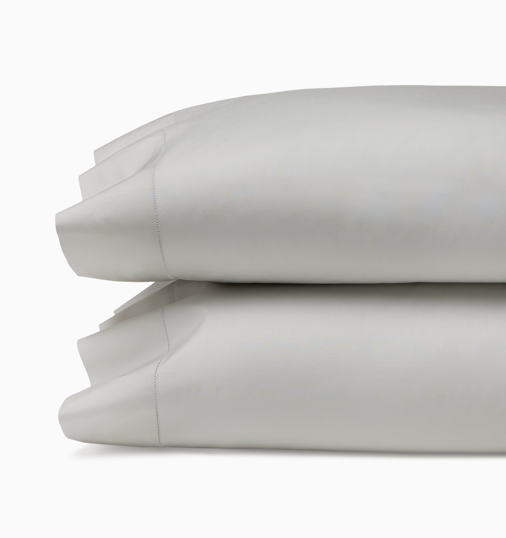 Luxor silver pillowcase stack