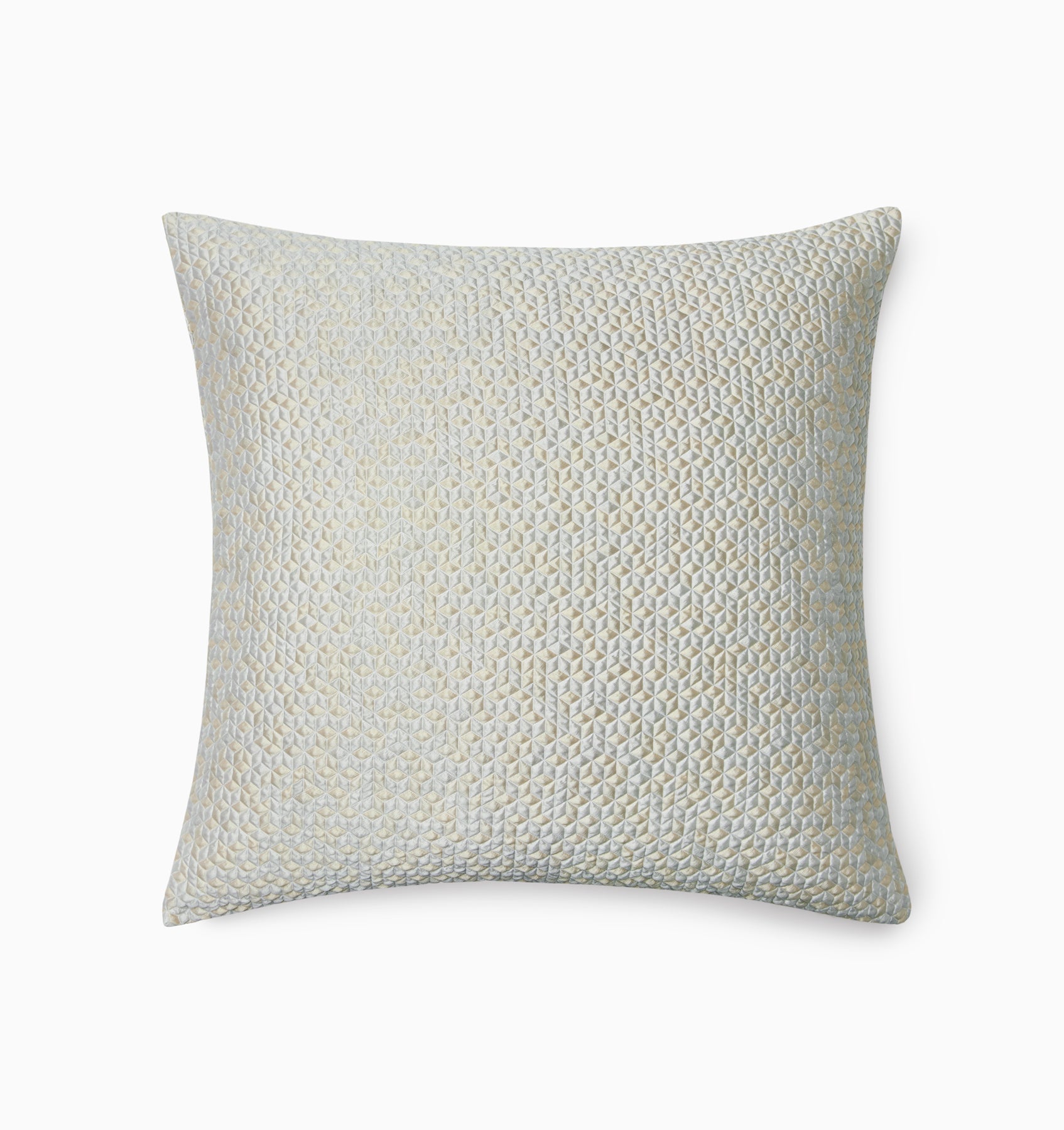 Nesso 22x22"  sand jacquard decorative pillow