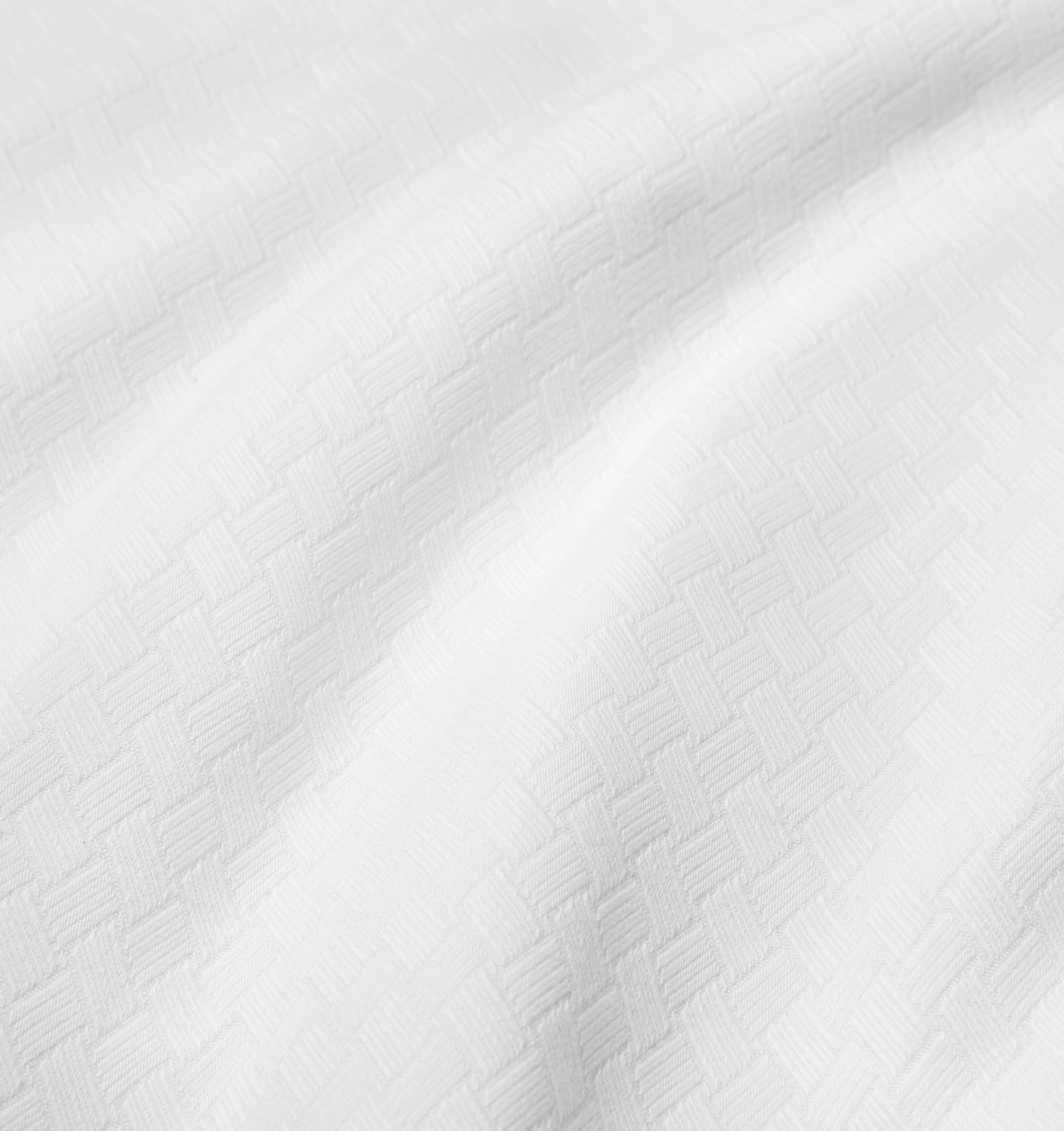 Spinato blanket in white texture