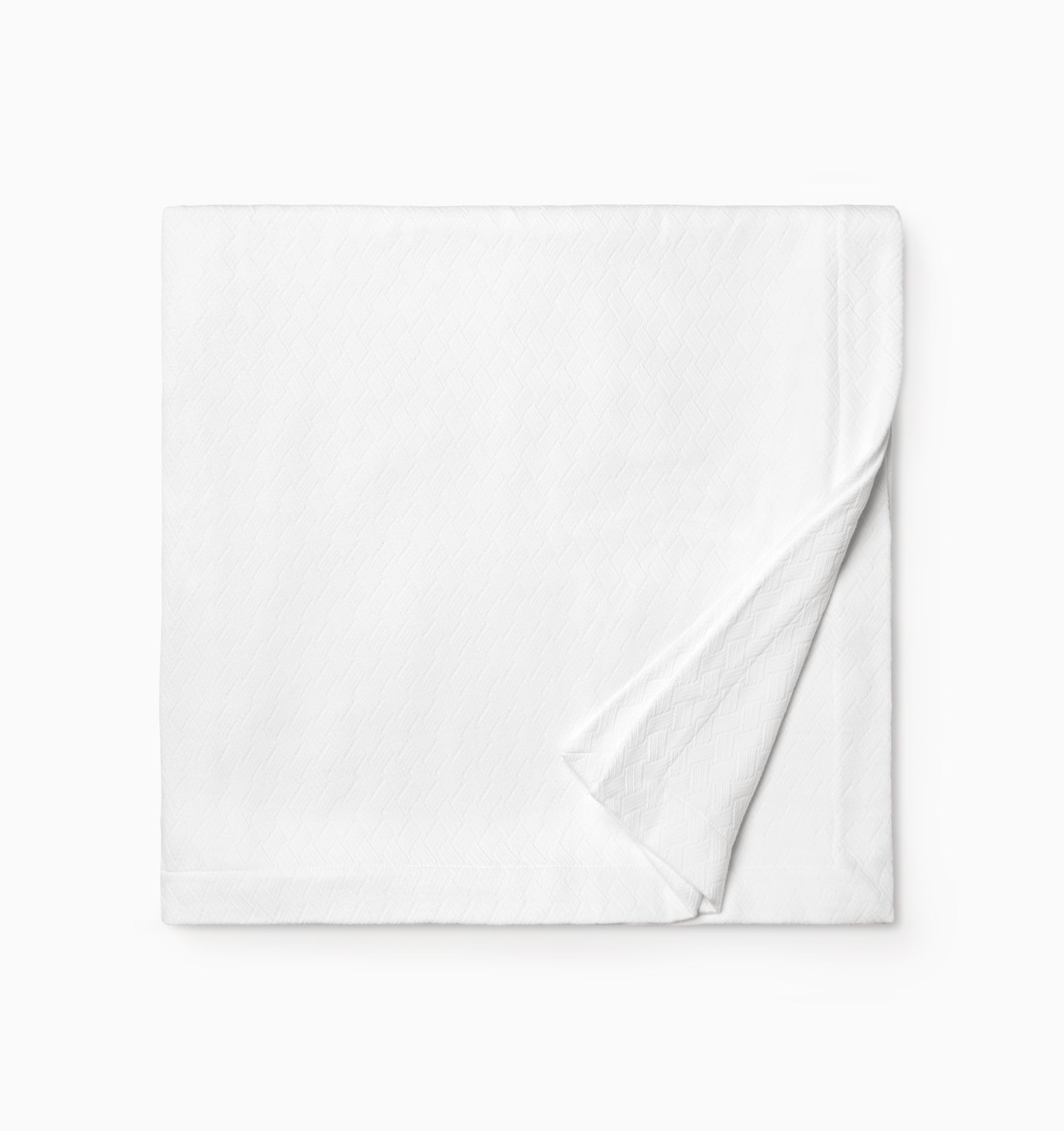 Spinato white blanket folded