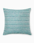 Tindari 22x22" decorative pillow in aqua