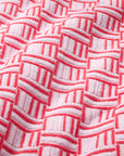 Tirreno coral beach towel texture close up