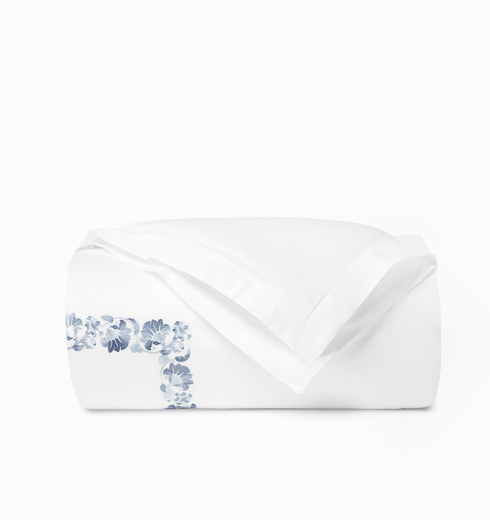 Tralcio white/sea duvet cover folded