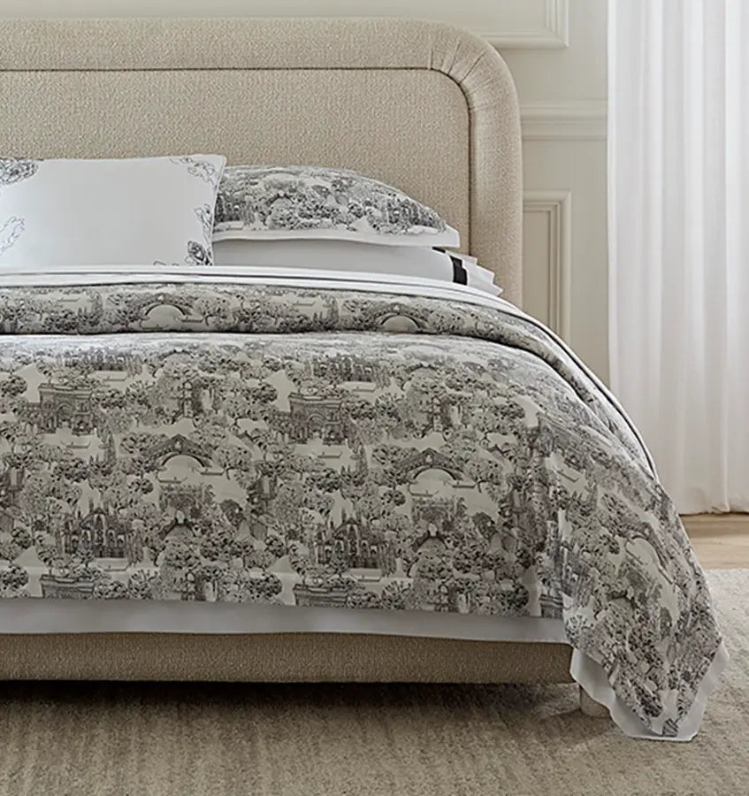 Viaterra white/black duvet cover