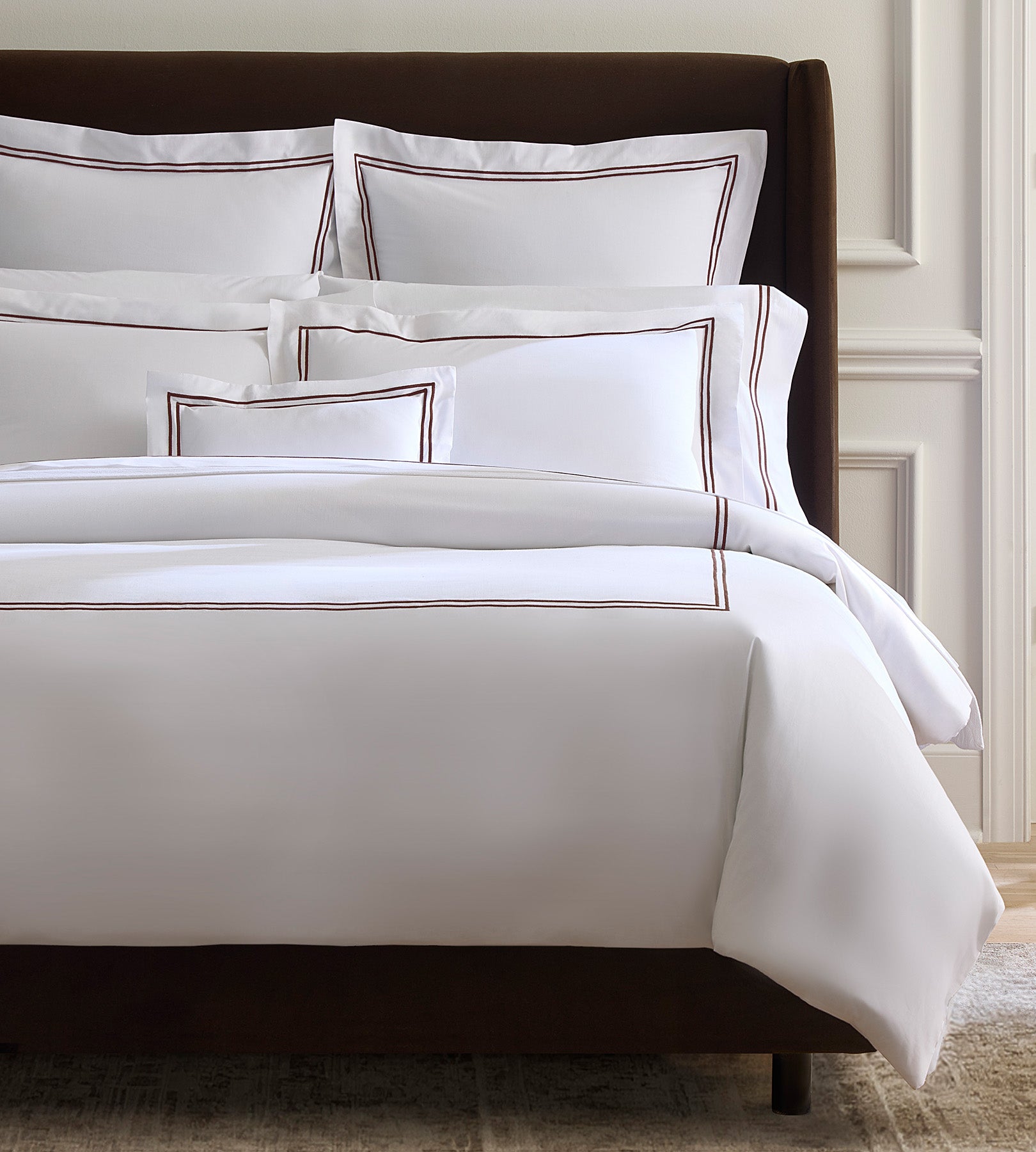 Grande hotel bedding duvet cover corner