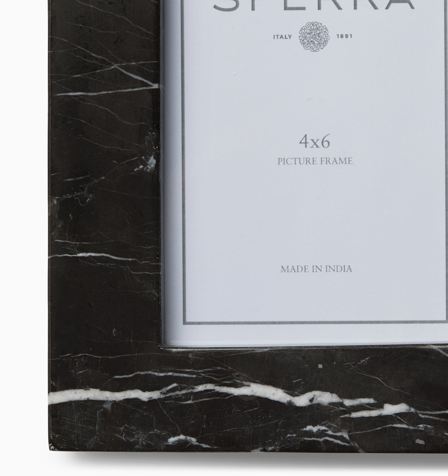 Marquina Frame - Black Marble Picture Frame | SFERRA