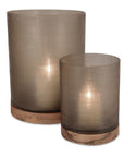 Guaxs Aran Lantern - Smoke Grey/Walnut