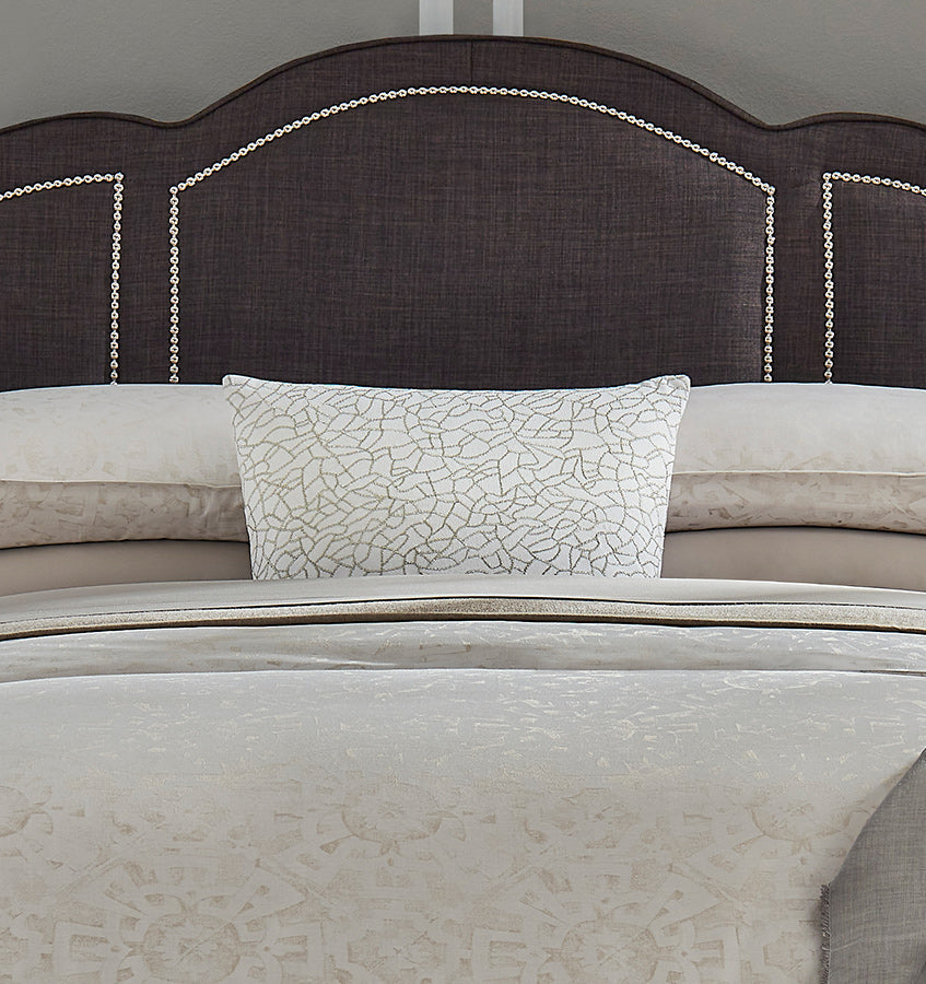 SFERRA Cortona Beaded Embellished Decorative Pillow