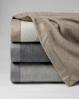 The SFERRA Nerino Blanket, a menswear-inspired Superfine Merino wool blanket.