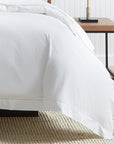 Analisa Duvet Cover in White is a best-selling cotton percale bedding at SFERRA.