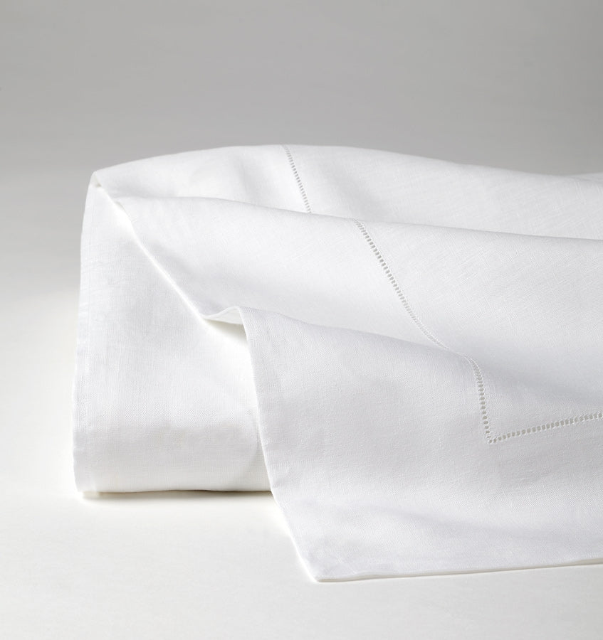 Classico Flat Sheets - White Linen Flat Sheets | SFERRA
