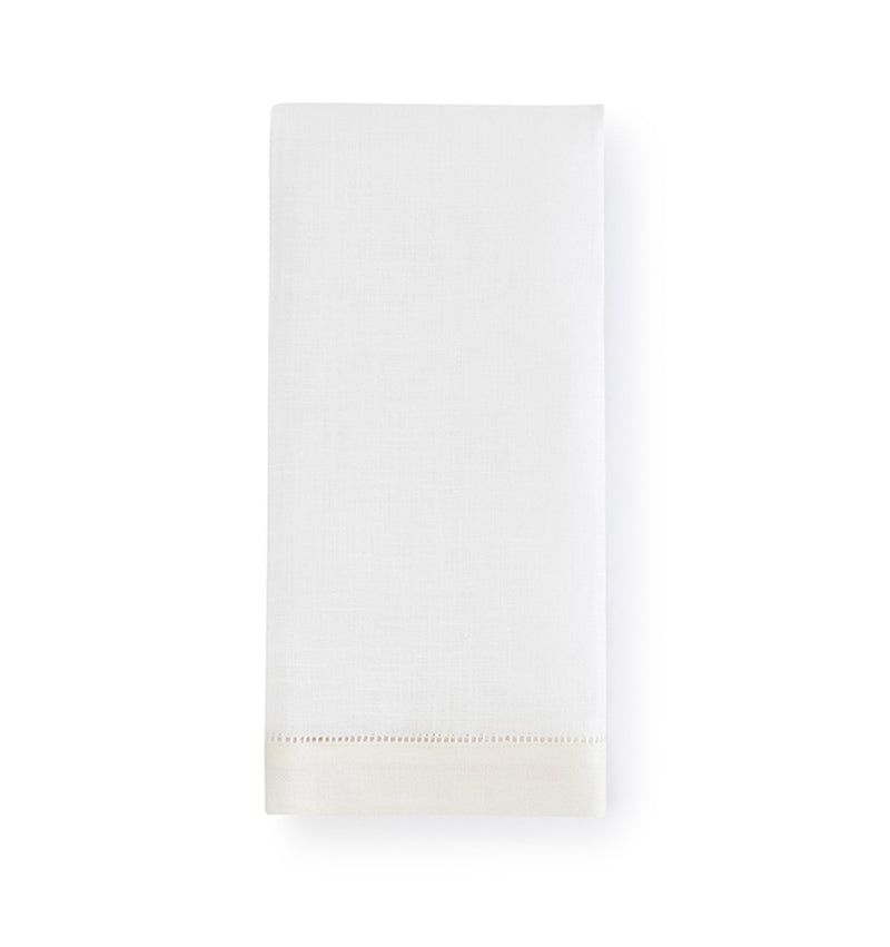 Filo Towel Luxury White Linen Hand Towel SFERRA