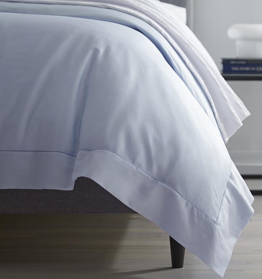 The SFERRA Fiona Duvet Cover crafted in Italy from long-staple cotton sateen.