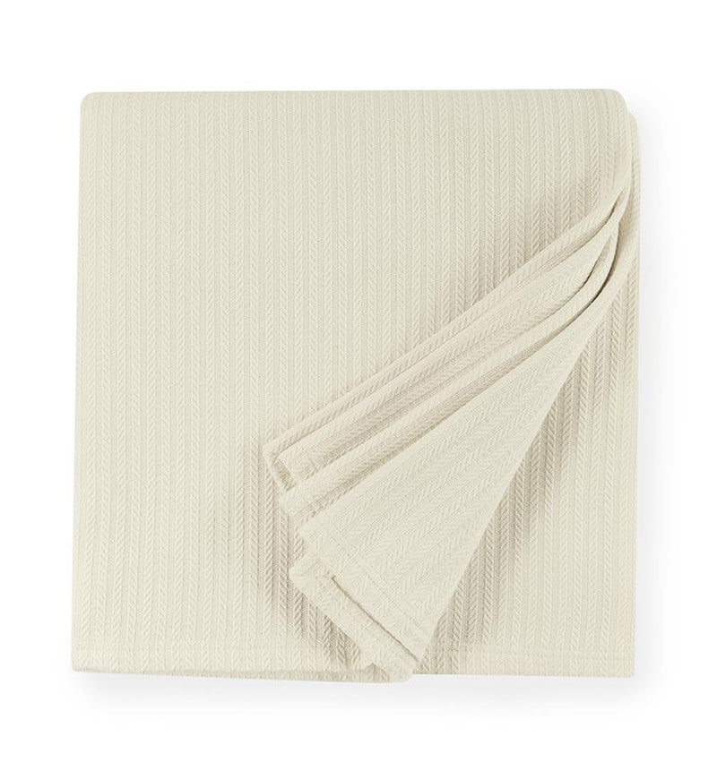 Grant Blanket Luxury Herringbone Cotton Blanket SFERRA