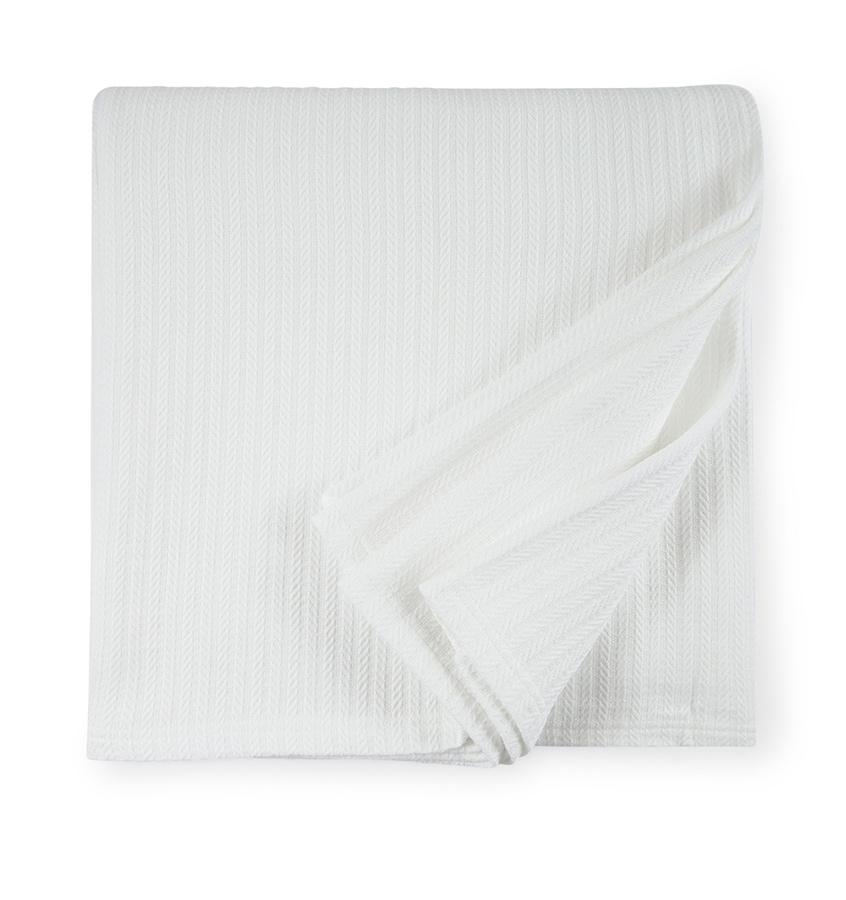 Grant Blanket - Luxury Herringbone Cotton Blanket | SFERRA