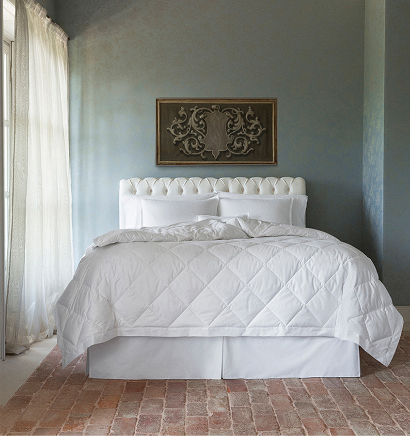 While Tilney functions as a down blanket, it can also serve as a an ultra-light duvet insert.