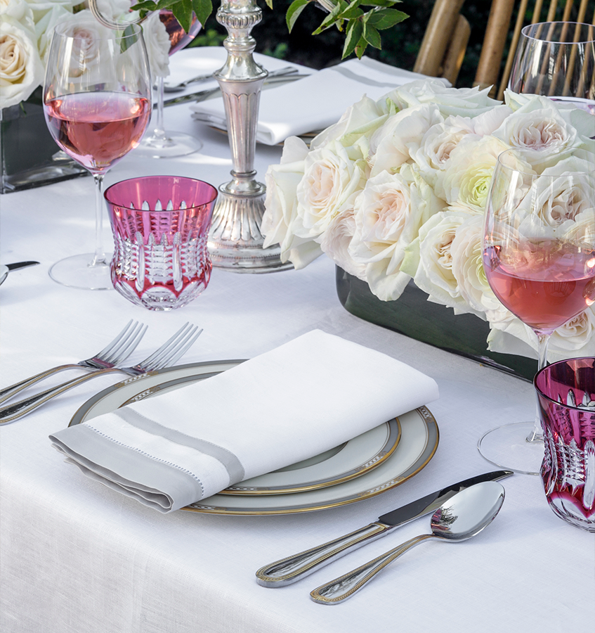 Tipton Tablecloths Luxury Linen Tablecloths SFERRA Outlet